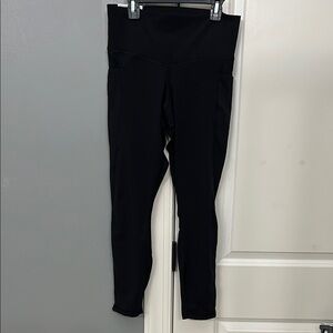 NWT Solid Black Stretchy Leggings with Tapered Design